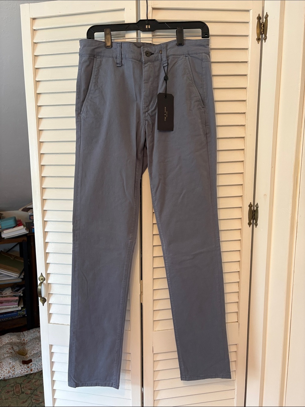 rag & bone Men's Slate Gray Chino Pants